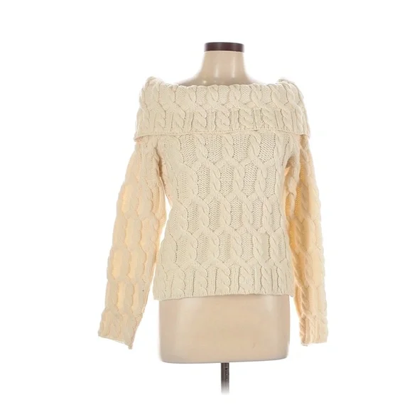 Paul James made in England 100% soft wool off the shoulder jumper sweater - Picture 1 of 4